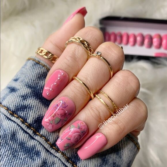 Flower Girl Custom Press On Nails | High Quality Nails | Handmade - Picture 1 of 11